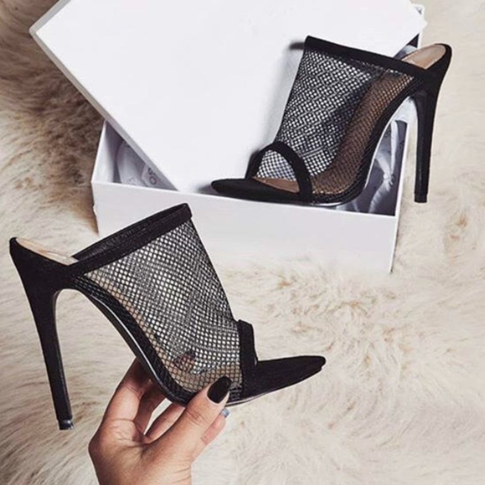 Fishnet Heels